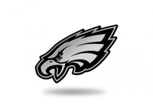 MEM2501 4.5 x 2 in. Philadelphia Eagles Chrome Auto Emblem