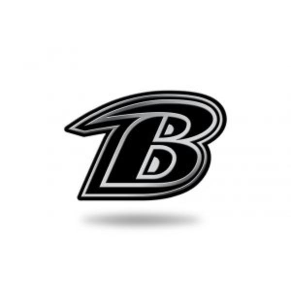 MEM0701 3 x 3 in. Baltimore Ravens NFL Plastic Auto Emblem