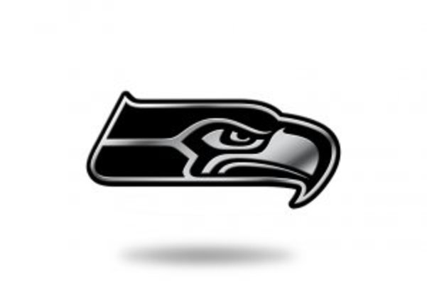 MEM2901 3 x 3 in. Seattle Seahawks NFL Plastic Auto Emblem