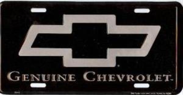 LP2344 6 x 12 in. Genuine Chevrolet Bowtie License Plate