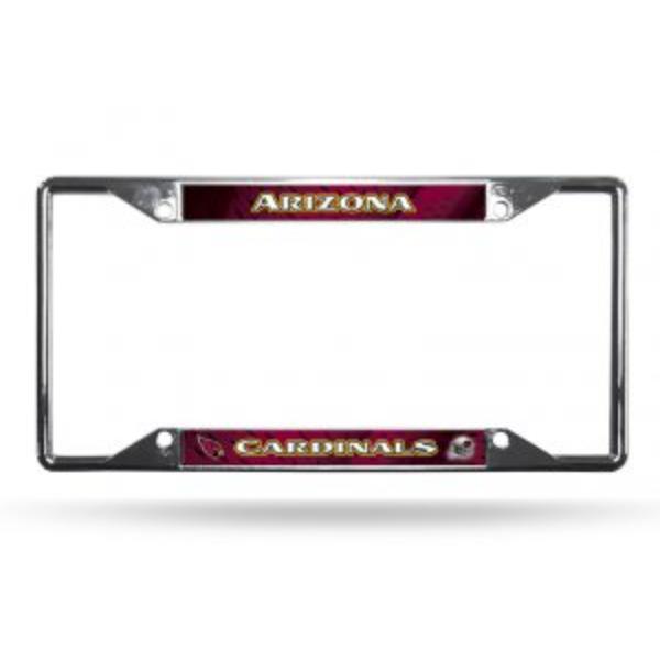 FCV-3610 Arizona Cardinals EZ View Chrome License Plate Frame