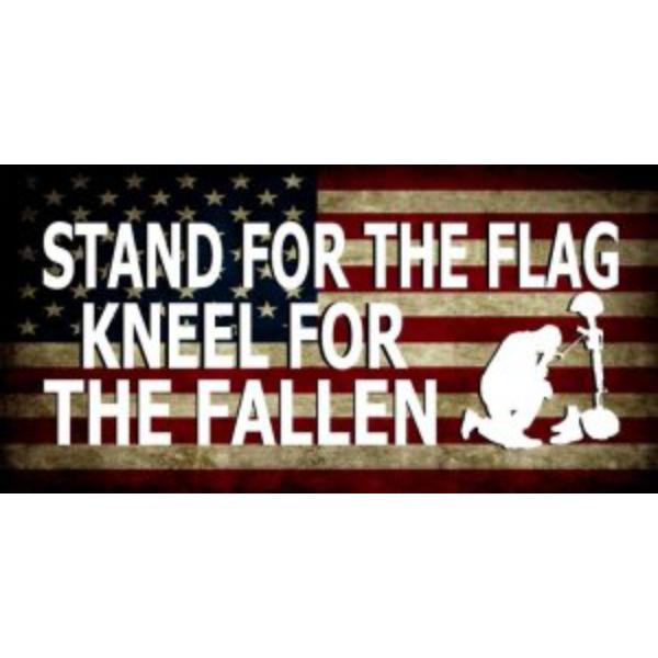 LPO3617 6 x 12 in. Stand for the Flag No. 2 Photo License Plate