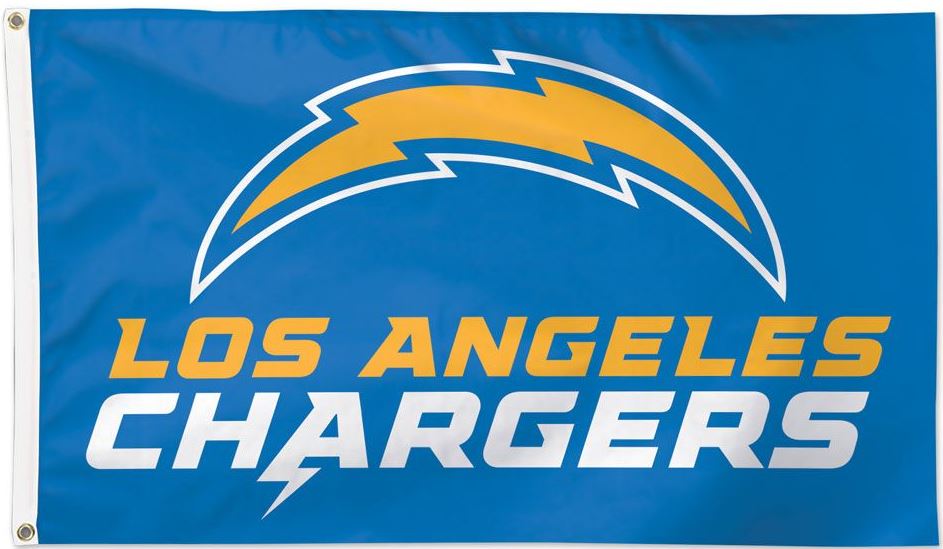 Picture of 212 Main WC1823120 36 x 60 in. Los Angeles Chargers Deluxe Banner Flag