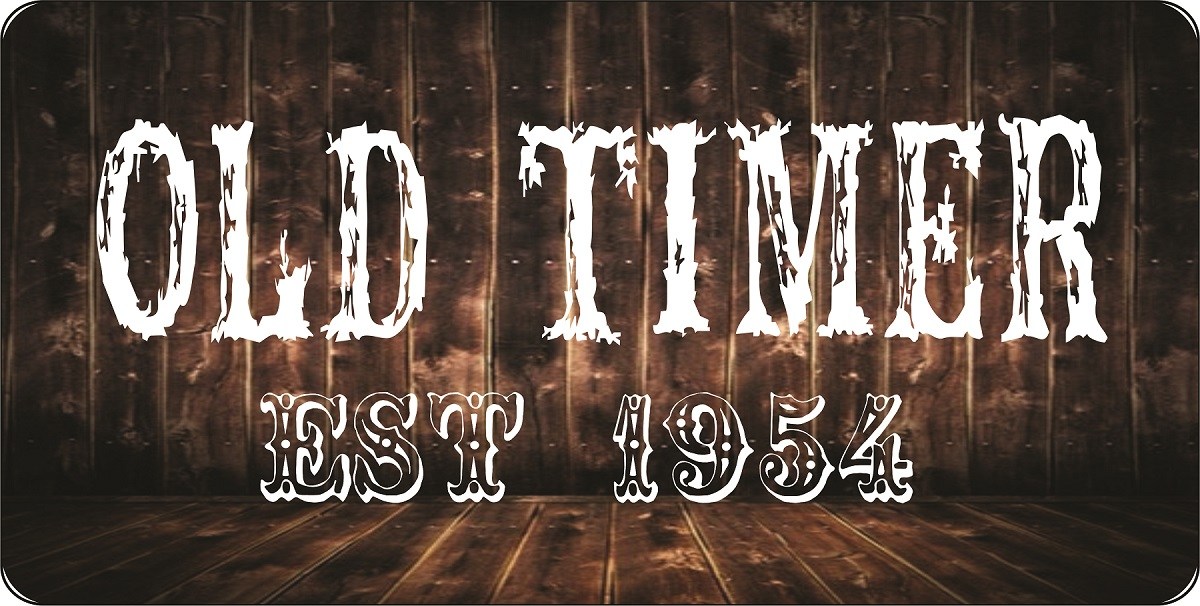 LPO7434 6 x 12 in. Old Timer Any Year Photo License Plate