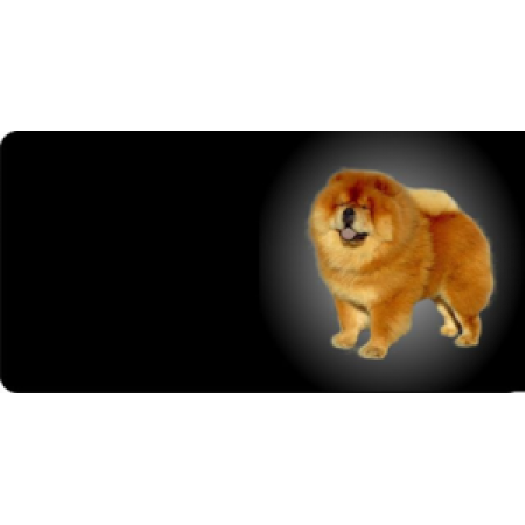 LPO537 Chow Dog Photo License Plate
