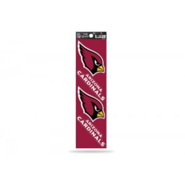 QAD3601 2.5 in. Arizona Cardinals Quad Decal Set