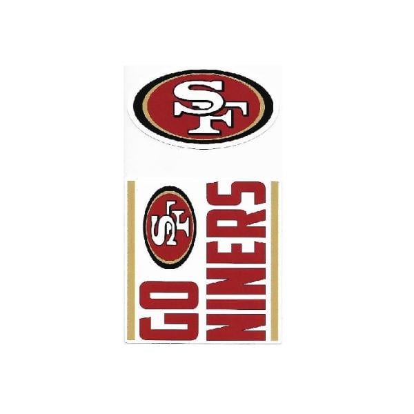Picture of 212 Main DSS1901 3.5 in. San Francisco 49ers Double Up Die Cut Vinyl Stickers