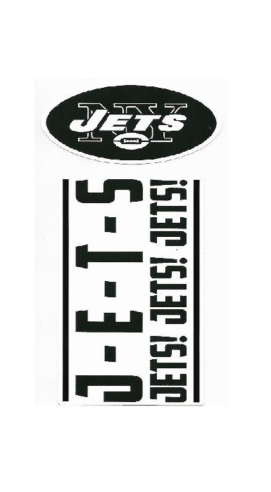 DSS2201 3.5 in. York Jets Double Up Die Cut Vinyl Stickers