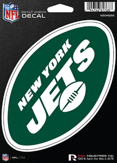 VDCM2202 5 in. York Jets Die Cut Vinyl Decal