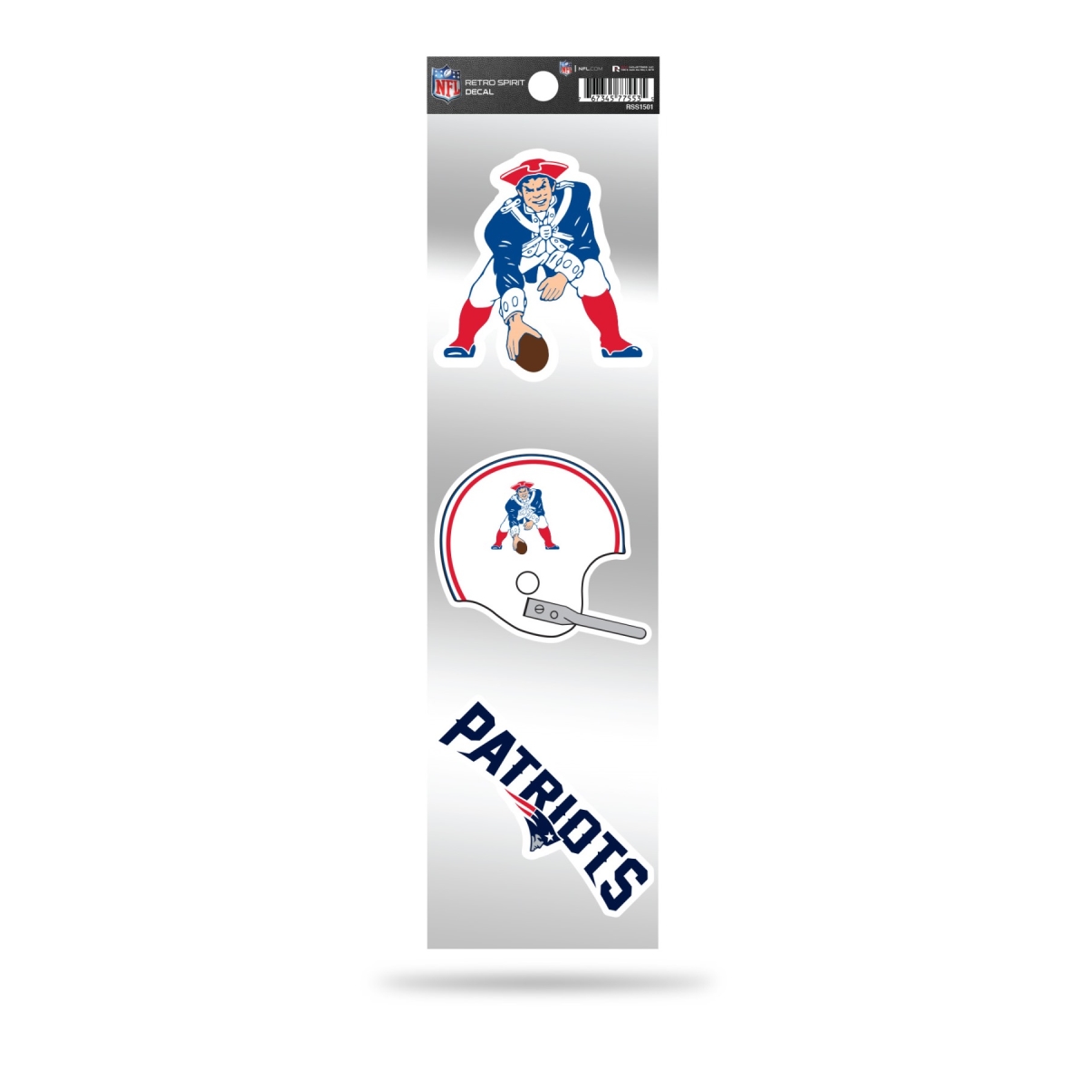 RSS1501 3 in. England Patriots Retro Spirit Decals