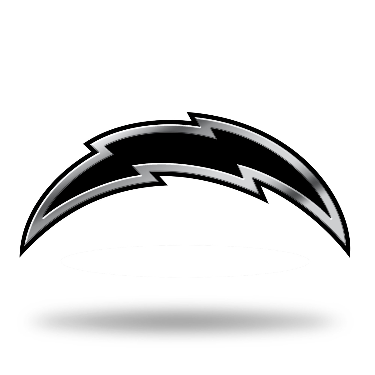 MEM3402 3 x 3 in. Los Angeles Chargers Chrome Auto Emblem