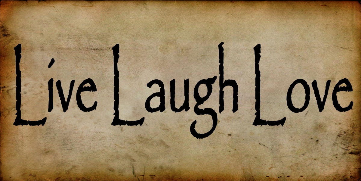 LPO1400 Live Laugh Love Photo License Plate