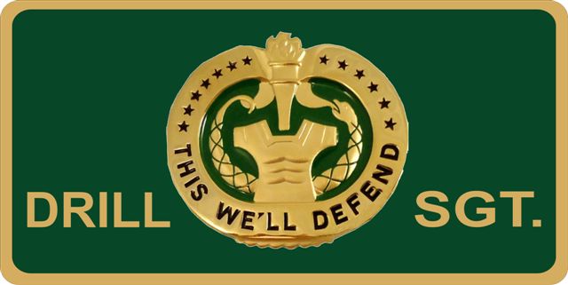 LPO747 Drill Sergeant Photo License Plate