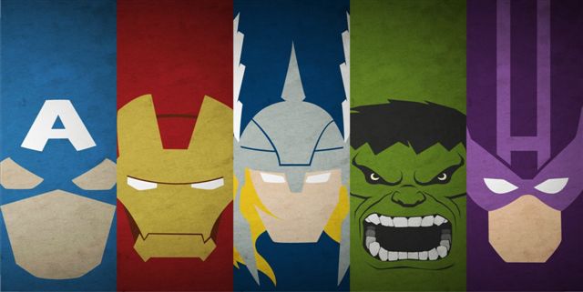 LPO599 The Avengers Faces Photo License Plate