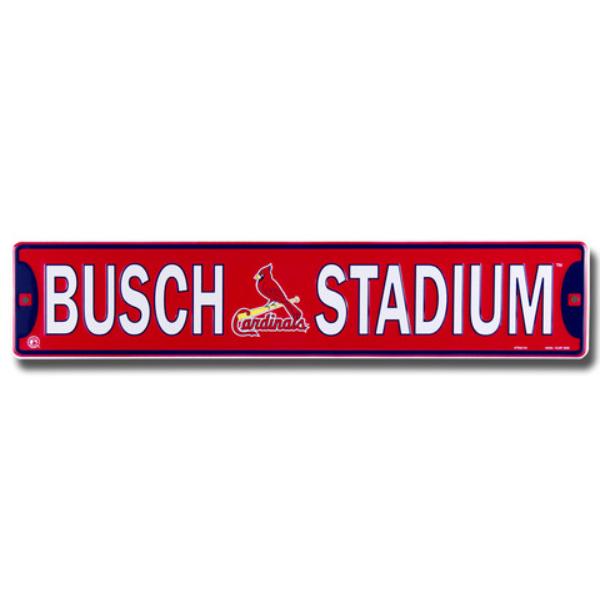 STR20103 5 x 24 in. Busch Stadium St. Louis Cardinals Street Sign