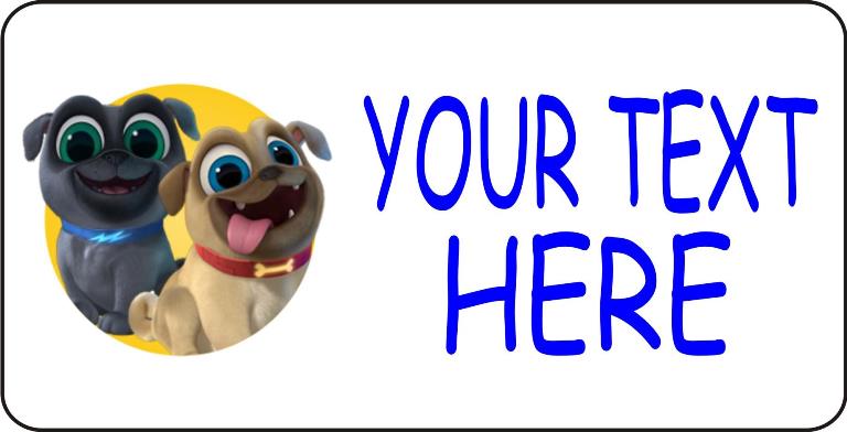 LPO3772 Junior Puppies Offset Photo License Plate