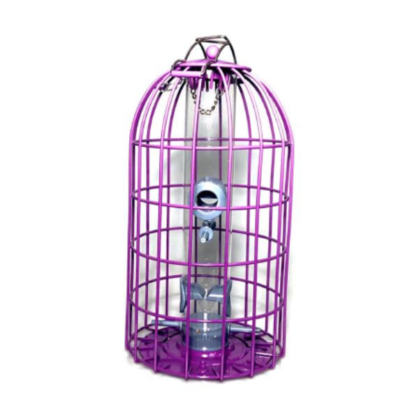 Picture of Nuttery ORGD03A 13.4 x 6.7 in. Original Squirrel Resistant Seed Feeder, Aubergine