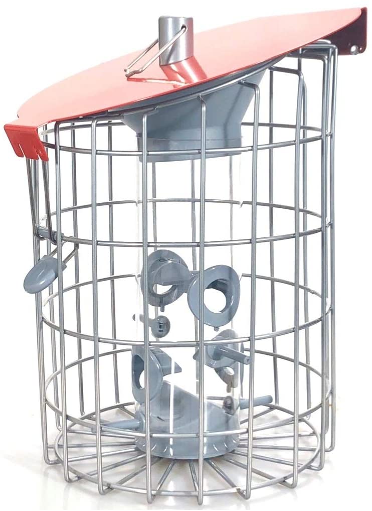 Picture of Nuttery RNMJ01R 11 x 7.5 in. Roundhaus Squirrel Resistant Seed Feeder, Red