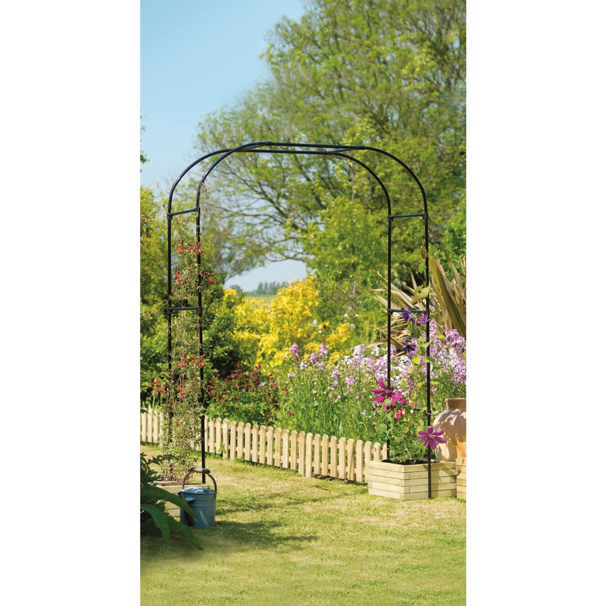 Extra Wide Garden Arch,  Black