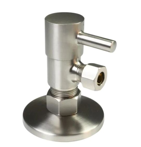 Round 0.25 Turn Angle Stop, Oil Rubbed Bronze