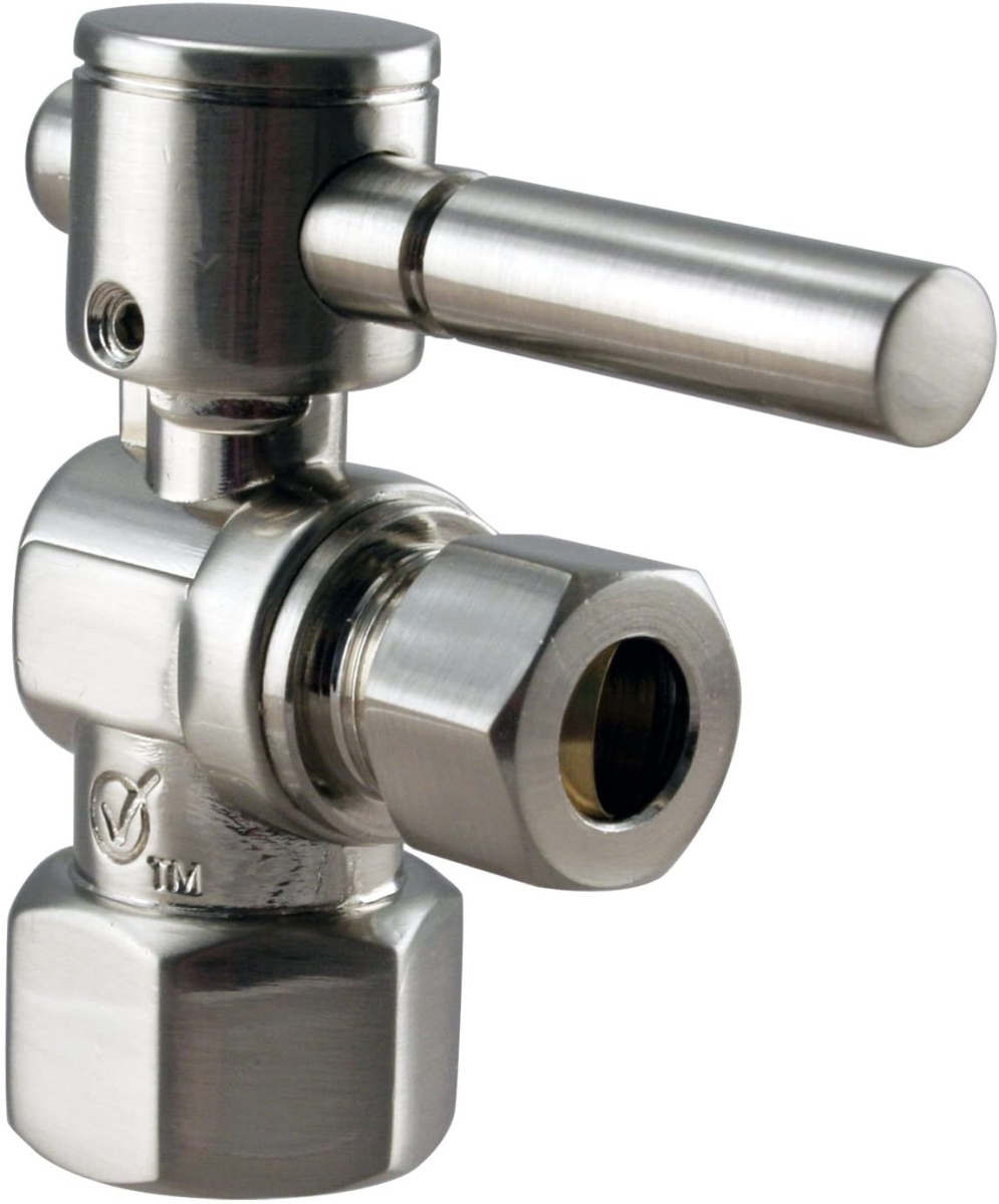 Picture of Westbrass R103BL-07 0.5 x 0.375 in. OD 0.25 Turn Lever Handle, Satin Nickel