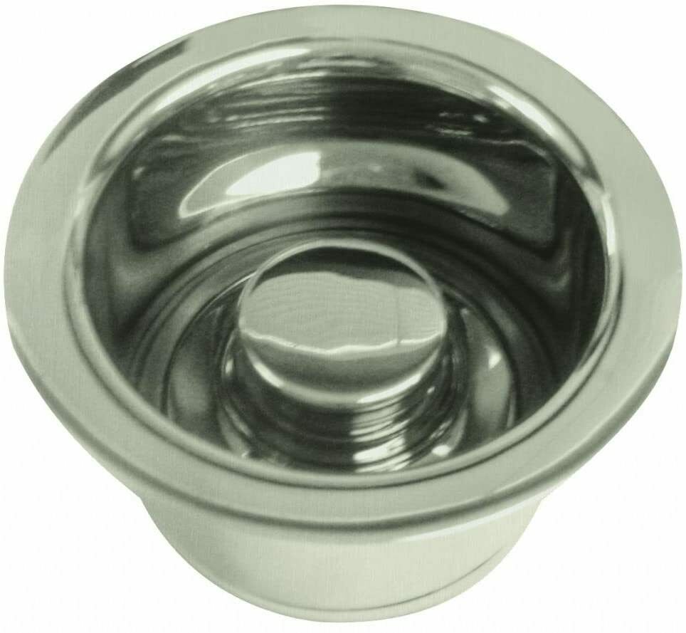 Picture of Westbrass R2082-07 InSinkErator Style Extra-Deep Disposal Flange & Stopper, Satin Nickel