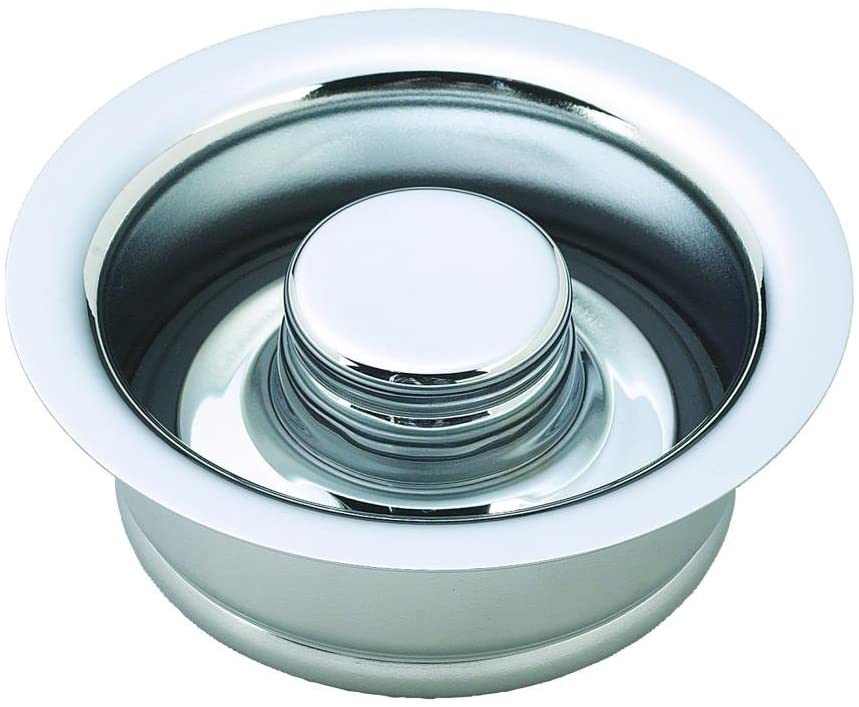 Incinerator Style Disposal Flange & Stopper, Polished Chrome