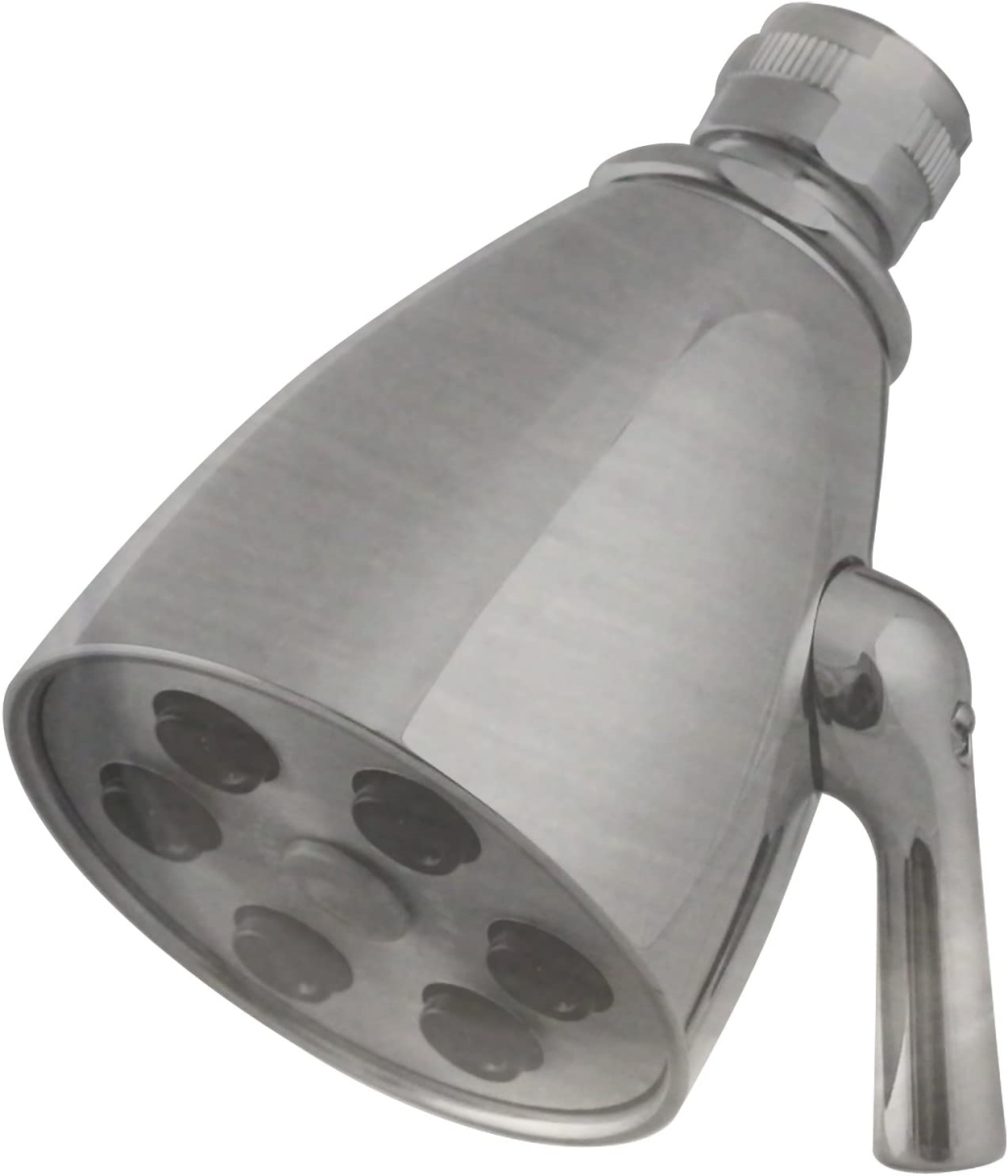 2.25 in. dia Adjustable Shower Head, Satin Nickel