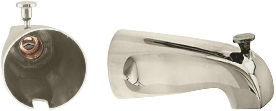 Picture of Westbrass R311-07 5 in. Nose Diverter Tub Spout&#44; Satin Nickel