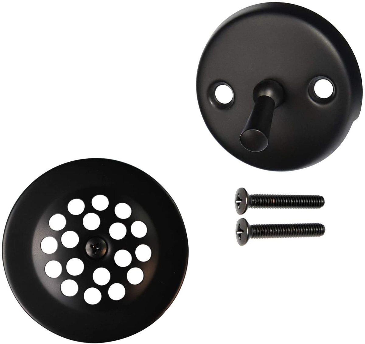 3.125 in. Bathtub Plug Set with 2-Hole Overflow Faceplate, Oil Rubbed Bronze
