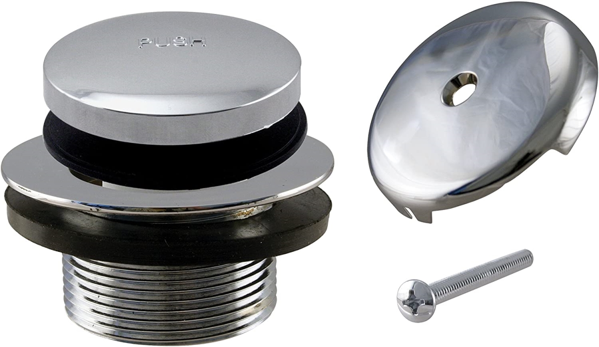 Tip-Toe Trim Set 1-Hole Coarse, Polished Nickel