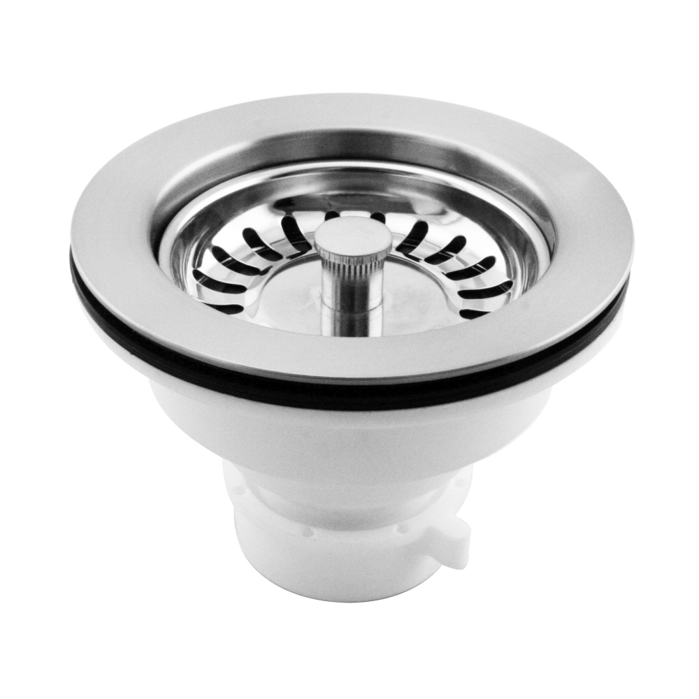 Picture of Westbrass D2143P-07 Poly Push & Pull Basket Strainer, Satin Nickel