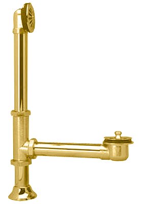 Picture of Westbrass D3221K-12A 1.5 in. All Exposed Twist & Close Drain Bath Waste & Overflow&#44; Antique Bronze