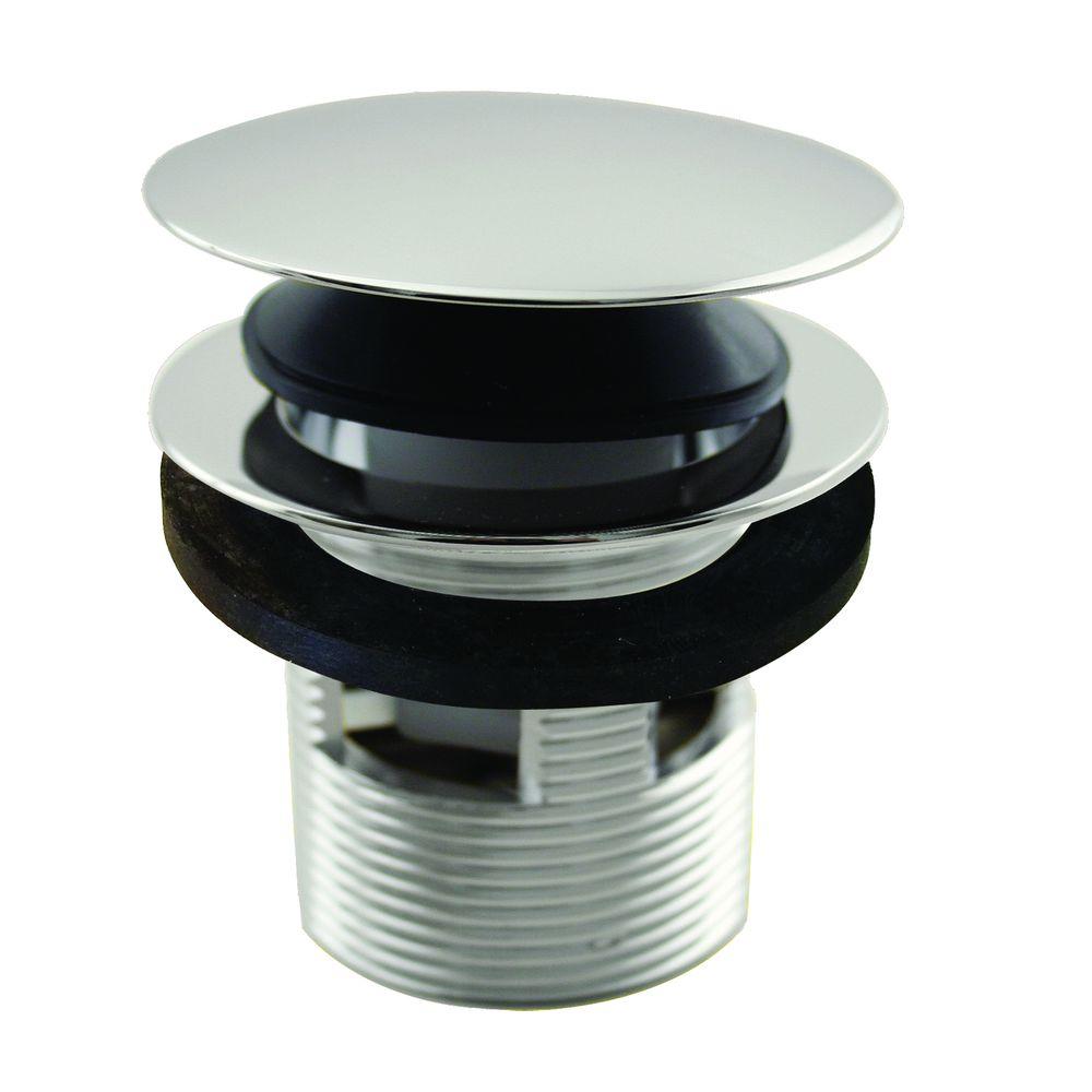 1.5 in. ABS Tubular Tip-Toe Drain Bath Waste & Overflow - Polished Nickel