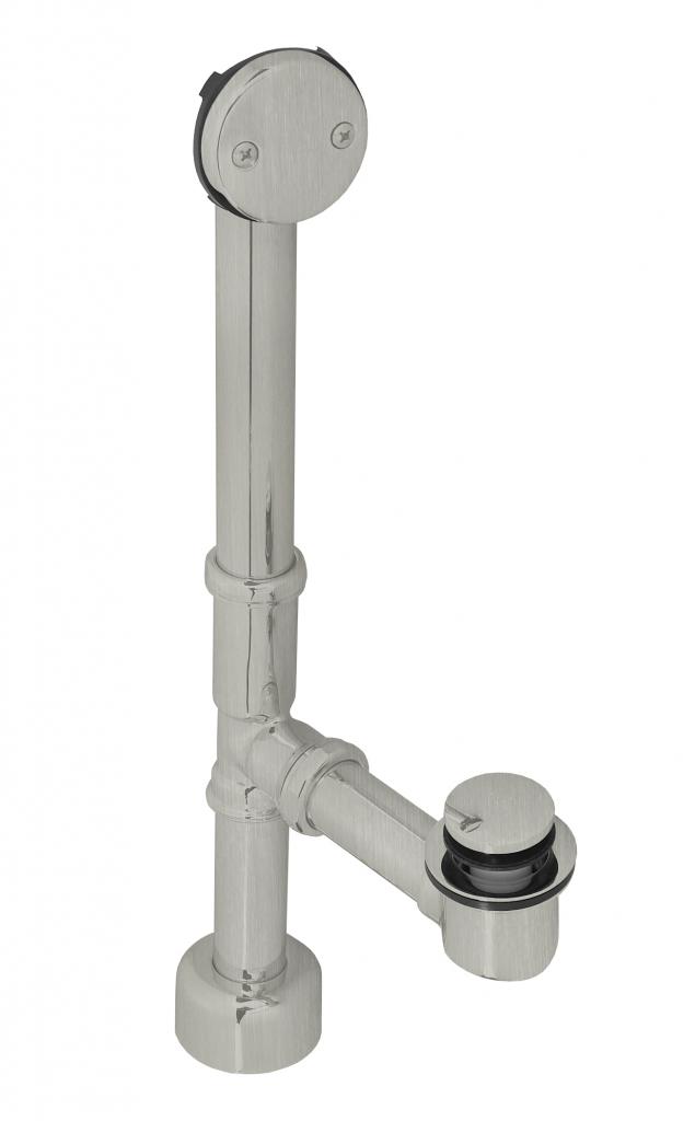 Tip Toe Bath Waste - Satin Nickel - 14 in. - 17 Gauge - ADA Approved