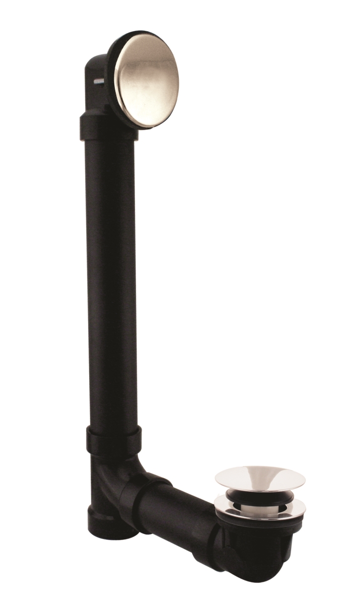 493144H-26 Illusionary 12 & 4 in. Schedule 40 ABS Bath Waste & Overflow with Tip-Toe Bath Drain in Polished Chrome