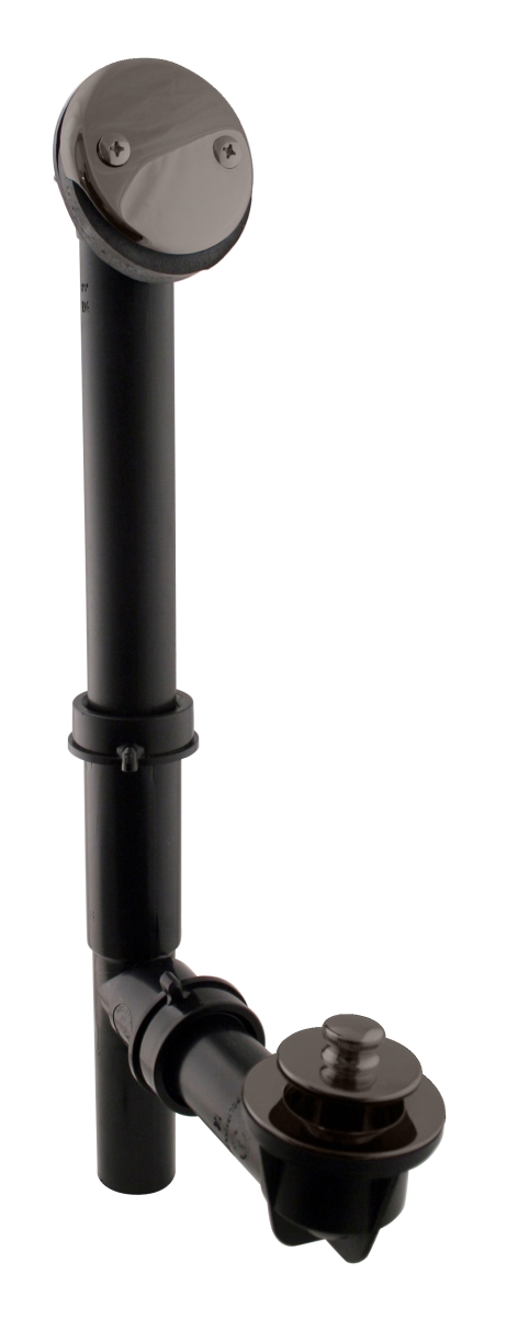 1.5 in. Black Tubular Pull & Drain Bath Waste in Oil Rubbed Bronze