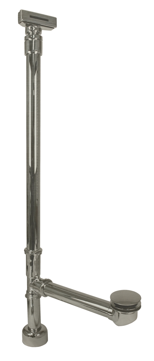 D3261BJLD-07 Fully Finished Linnear Overflow with Ball Joint & Tip-Toe Drain Function in Satin Nickel