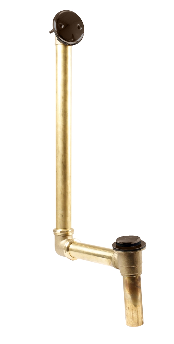 7931817-DC-12 18 in. Make-Up Direct Connect with Tip-Toe Trim & 2-Hole Overflow Cover in Oil Rubbed Bronze