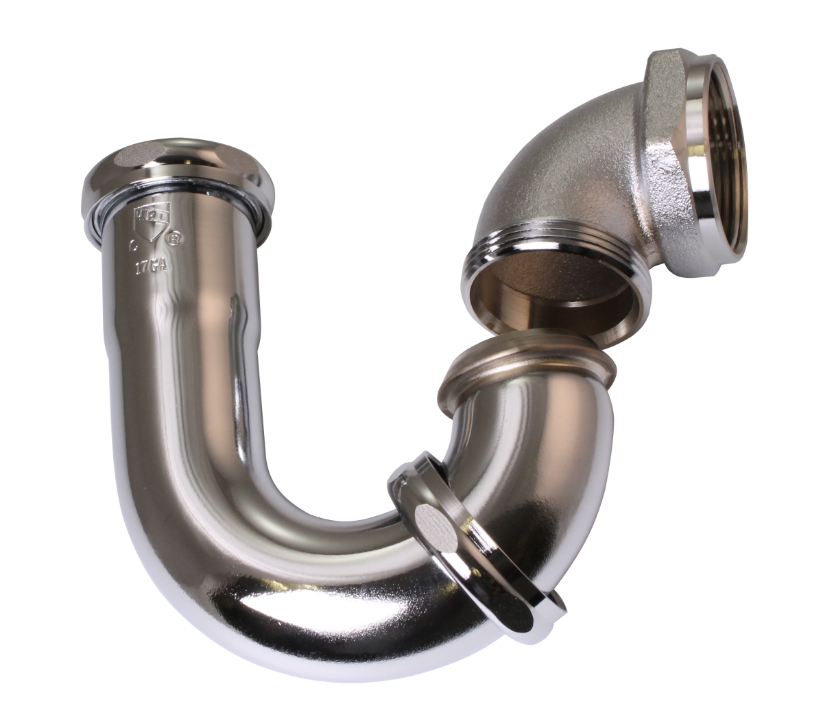 D403LA-26 1.5 x 1.25 in. LA Code P-Trap in Polished Chrome