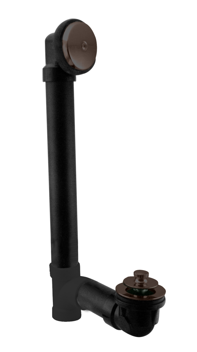 D49711-12 Pull & Drain Schedule 40 ABS Bath Waste with One-Hole Top Elbow in Oil Rubbed Bronze