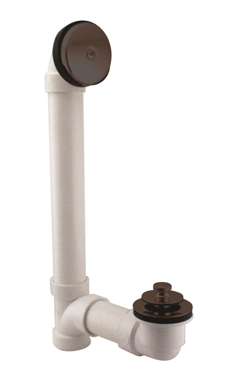 D49721-12 Pull & Drain Schedule 40 PVC Bath Waste with One-Hole Top Elbow in Oil Rubbed Bronze