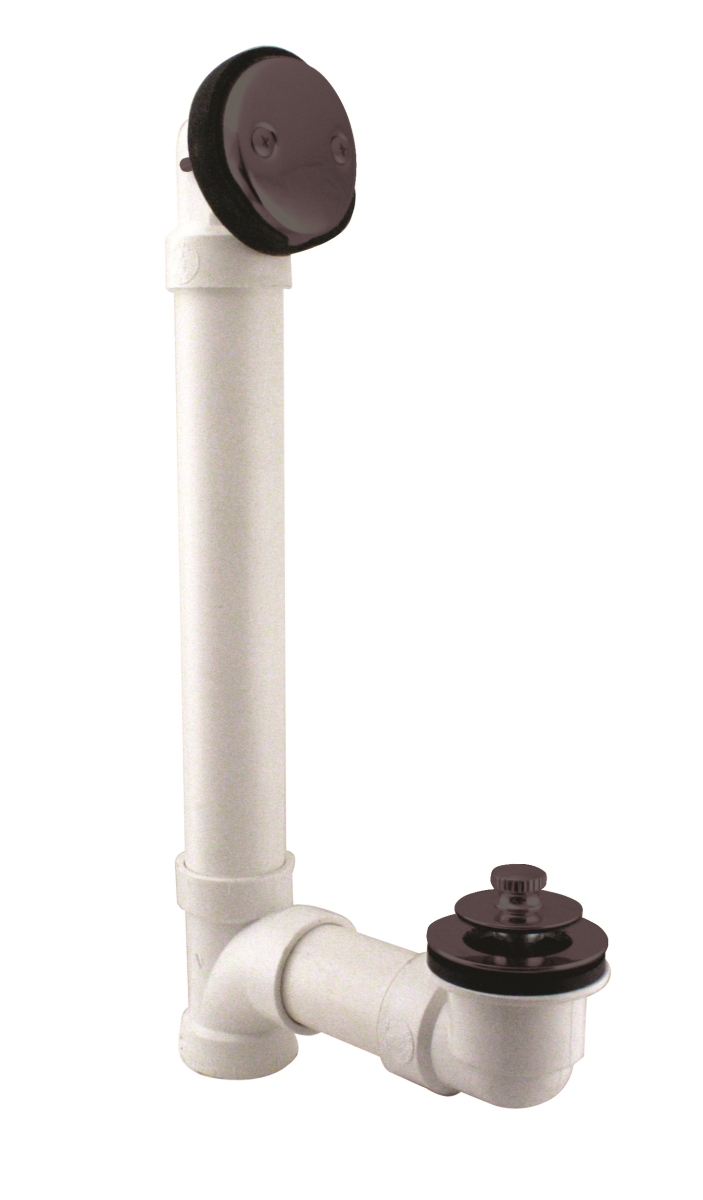 Pull & Drain Schedule 40 PVC Bath Waste with Two-Hole Elbow in Oil Rubbed Bronze