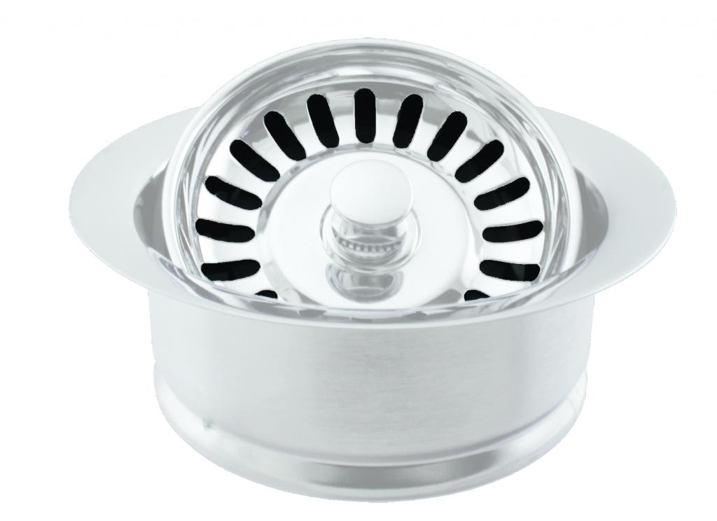 Picture of Westbrass D2089SEV-50 InSinkErator Style Disposal Flange & Strainer in Powder Coated White