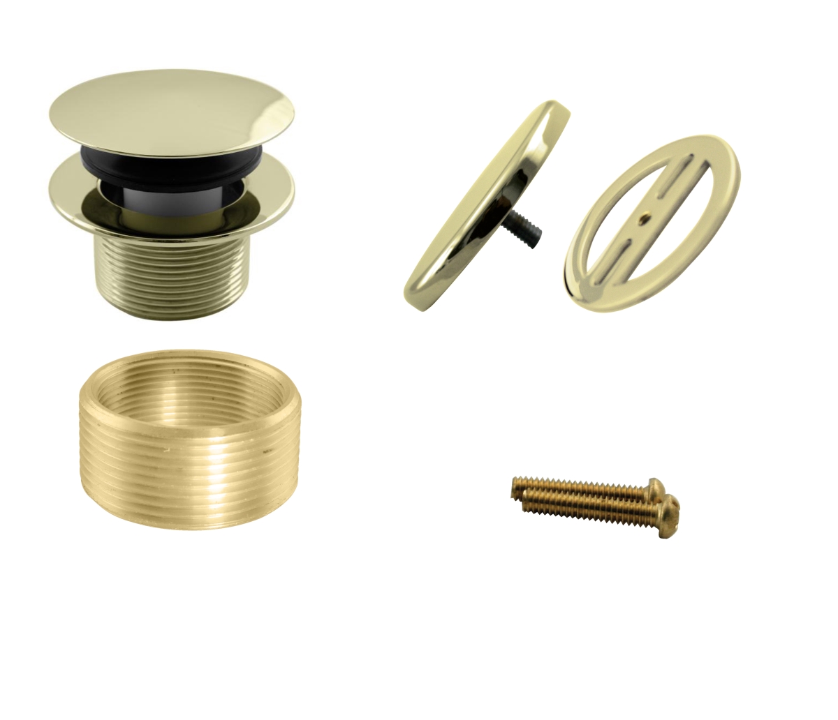 D98HRK-01 Illusionary Overflow Universal Trim Kit in Polished Brass