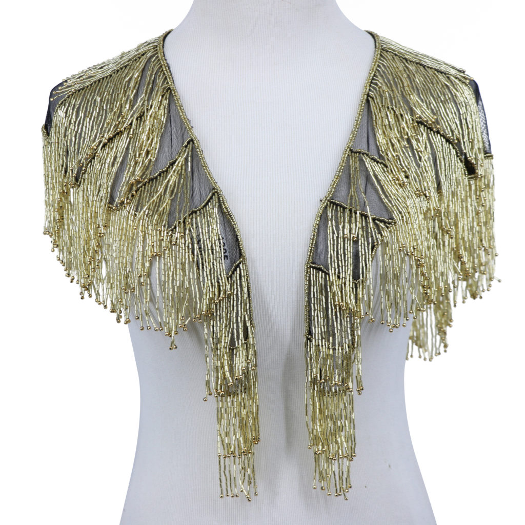 Picture of Western Fashion 1005-G Shawl with Straight Fringes&#44; Gold