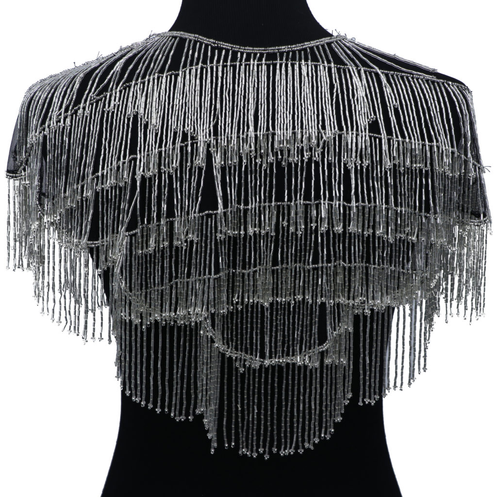 Picture of Western Fashion 1005-S Shawl with Straight Fringes&#44; Silver
