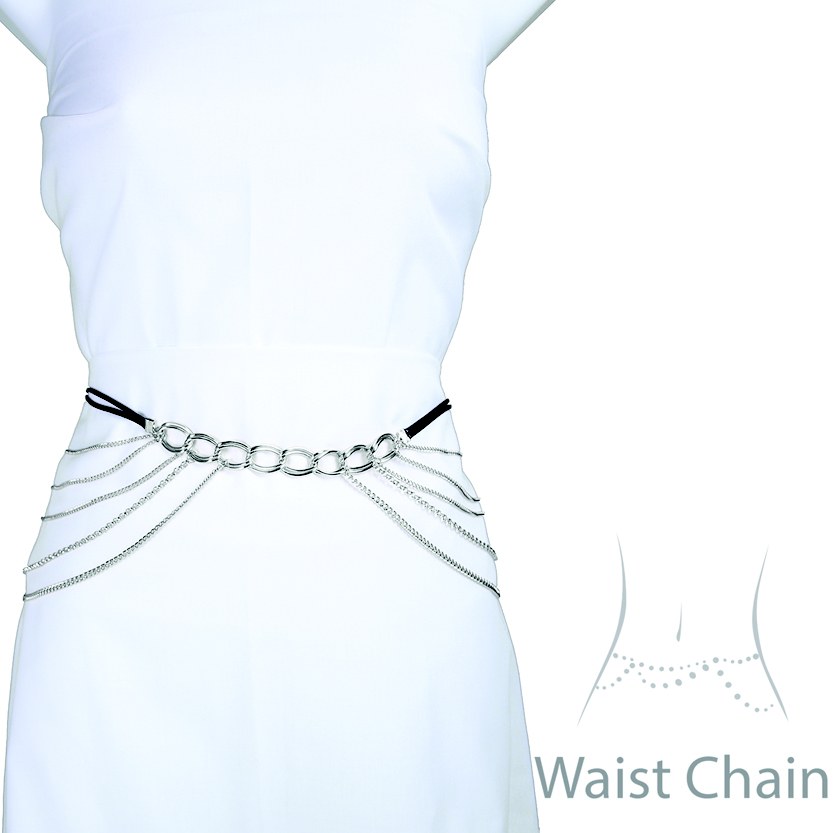 Picture of Western Fashion 14373-S Multi Strand Waist&#44; Silver