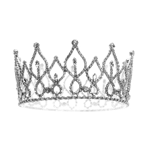 Picture of Western Fashion 60644 Rhinestones Crown&#44; Silver - 2.75 x 5.5 x 18.5 in.