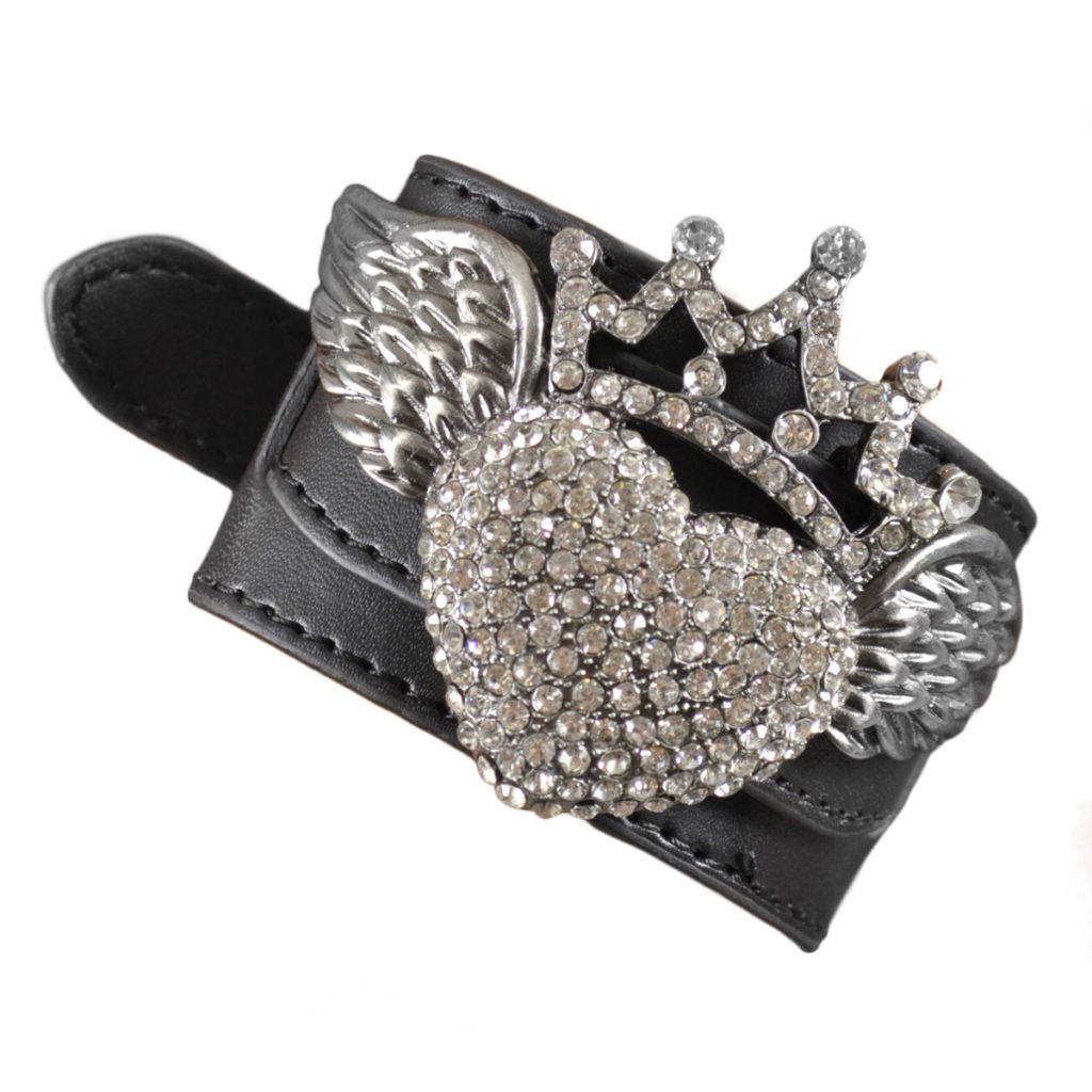 Picture of Western Fashion 68027 Heart Bracelet with Crown&#44; Antique Silver